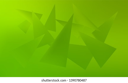Abstract Stylish Blue Background with Several Colorful Gradient Triangles. Vector illustration, EPS 10. Realistic and 3D.
