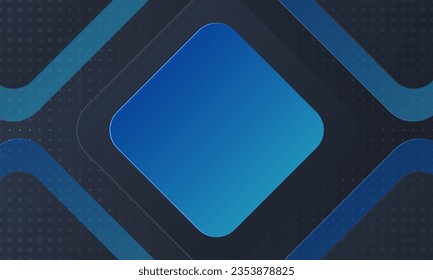 Abstract Stylish Blue Geometric Background With Squares, can be used for business designs, presentation designs or any suitable designs.