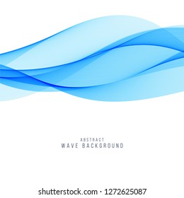 Abstract stylish blue wave background