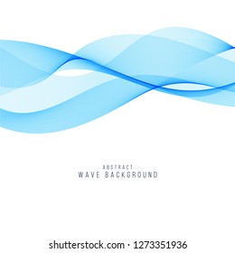 Abstract stylish blue wave background