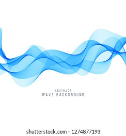 Abstract stylish blue wave background