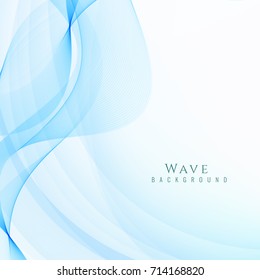 Abstract stylish blue wave background