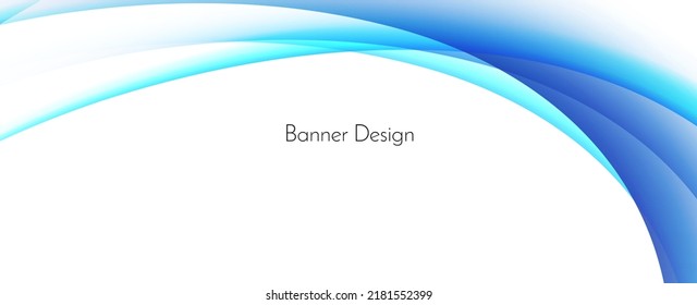 vector de fondo de diseño de onda azul con estilo abstracto