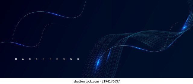 abstract stylish blue wave design background vector