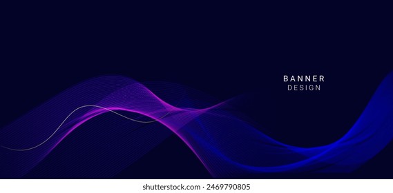 abstract stylish blue wave design background vector