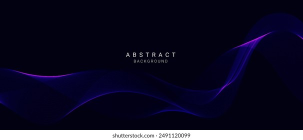 abstract stylish blue wave design background vector