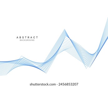 Abstract stylish color modern wave background
