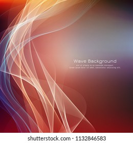 Abstract stylish colorful wave background