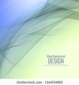 Abstract stylish colorful wave background design