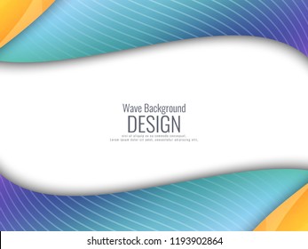 Abstract stylish colorful wavy background