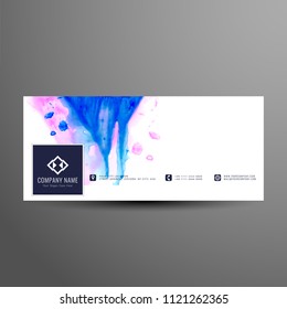 Abstract stylish colorful web banner template