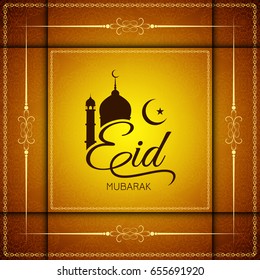 Abstract stylish Eid Mubarak religious background