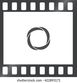 Abstract stylish flat vector logotype template