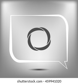 Abstract stylish flat vector logotype template illustration