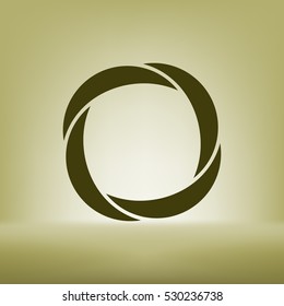Abstract stylish flat vector logotype template illustration