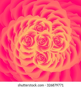 Resumen de fondo de flores de estilo