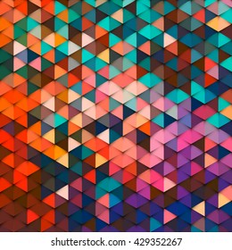 Abstract stylish geometric background with vibrant color tone.