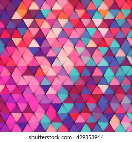 Abstract stylish geometric background with vibrant color tone.