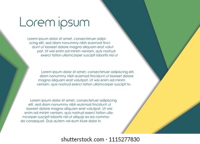 Abstract stylish geometric lines background with place for your text. Vector illustration