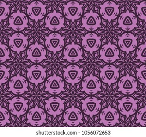 Abstract stylish geometric texture. Repeating background with chaotic ornament. Vector seamless pattern. For design, wallpaper, textile