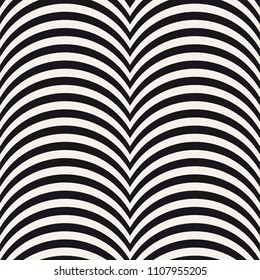 Abstract Stylish Geometric Trendy Zebra Seamless Pattern Background with Wavy Lines Stripes