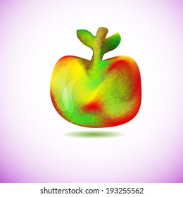 abstract stylish geometry colors apple