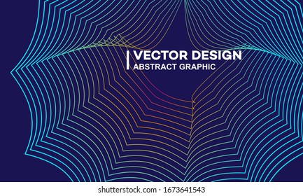 Abstract stylish gradient lines background, noise lines, music flyer, graphic design material