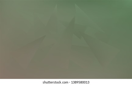 Abstract Stylish Green Background with Several Colorful Gradient Triangles. Vector illustration, EPS 10. Realistic and 3D.