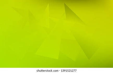 Abstract Stylish Green Background with Several Colorful Gradient Triangles. Vector illustration, EPS 10. Realistic and 3D.