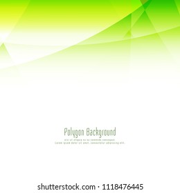 Abstract stylish green polygon design elegant background