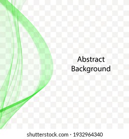Resumen de fondo elegante de ondas verdes