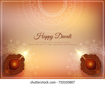 Abstract stylish Happy Diwali background