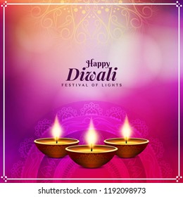 Abstract stylish Happy Diwali decorative background design