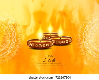 Abstract stylish Happy Diwali elegant background