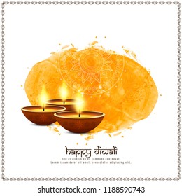 Abstract stylish Happy Diwali festival greeting background
