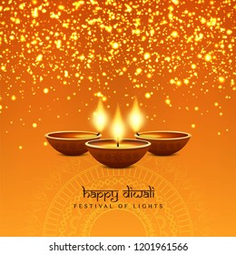 Abstract stylish Happy Diwali festival background