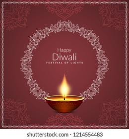 Abstract stylish Happy Diwali greeting vector background