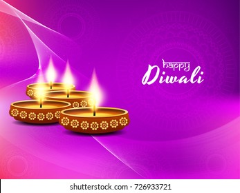 Abstract stylish Happy Diwali vector background