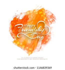 Abstract stylish Happy Friendship day background