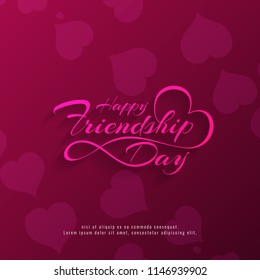 Abstract stylish Happy Friendship day background design