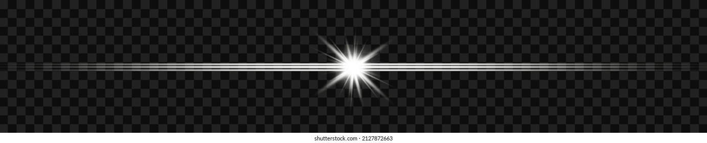 Abstract stylish light effect on black background. Glowing neon lines. Glare. Flash Light.