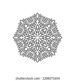 Abstract stylish mandala design