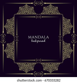 Abstract stylish mandala design background