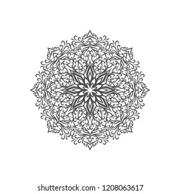 Abstract stylish mandala design vector