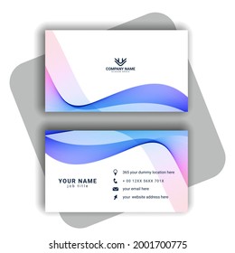 Abstract stylish modern business card pattern vector