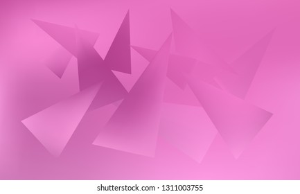 Abstract Stylish Orange Background with Several Colorful Gradient Triangles. Vector illustration, EPS 10. Realistic and 3D.
