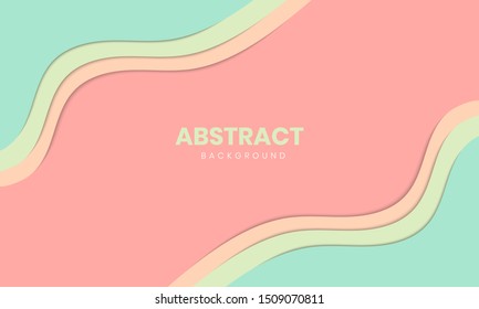 Abstract stylish paper cut background design, Paper art style of cover design for business banner template and material design
