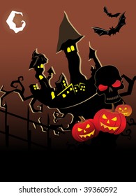abstract stylish patter background for halloween