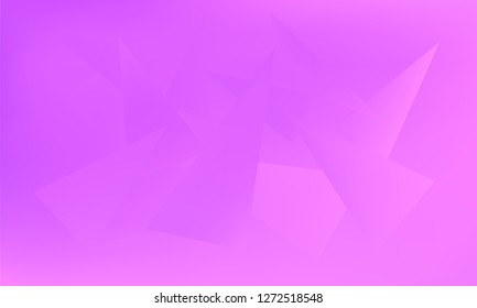 Abstract Stylish Pink Background with Several Colorful Gradient Triangles. Vector illustration, EPS 10. Realistic and 3D.