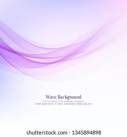 Abstract stylish pink wave design background